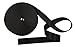 Marsway Nylon Webbing Strap 1 inch Width Black Flat Heavy Fastening Strap for Bags, Slings, Belts, Outdoor Equipments, Clothes and Accessories