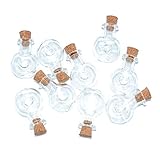 2ml Small Mini Glass Bottles Jars with Cork
