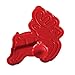 Cake Boss Decorating Tools 4-Piece Christmas Fondant Press Set, Red