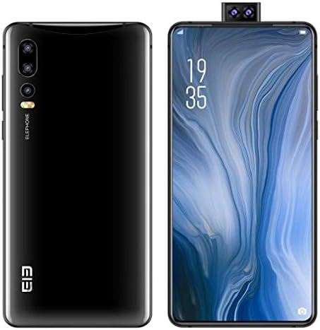 ELEPHONE U2 Android 9.0 Smartphone 4G Unlocked-6.26 inch 6th Generation Full View Screen (Ultra-Narrow Bezel Design), 16MP Elevating Front Camera (Pop-up), Helio P70 Octa Core 4GB+64GB Black