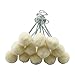 Megrez 60 Packs Wool Daubers Ball Brush Leather Dye Tool with Metal Handle for Leathercraft DIY Crafts Projects