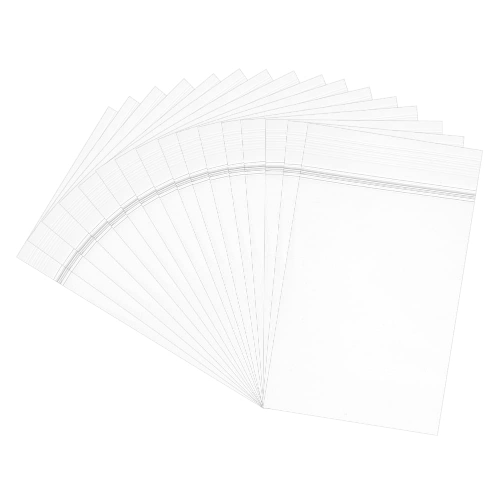 BENECREAT 200PCS Small Size Thickening design Plastic Resealable Grip Seal Bags for storing nut, candy, jewelry,cosmetic (4x6cm, single layer thickness: 0.075mm)