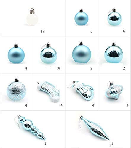 60pcs-Kerstballen-Shatterproof-Kerstbal-ornamenten-decoratie-voor-Kerstboom-Decor