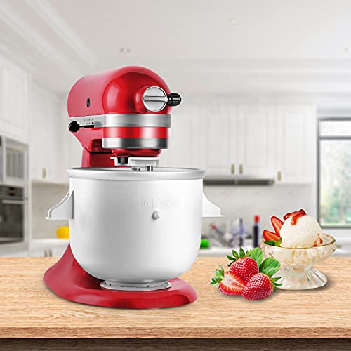 Kitchood Ice Cream Maker Attachment for Kitchenaid Stand Mixer,2Quart