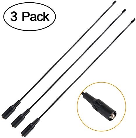 Jaremite NA-771 Dual-Band Antenna Whip, Handheld Radio Walkie Talkie Antenna, SMA-Female Walky Talky Antenna,144-430MHz