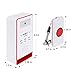 InnoGear One Remote Call Button Wireless Caregiver Personal Pager Nurse Call Alert-Red