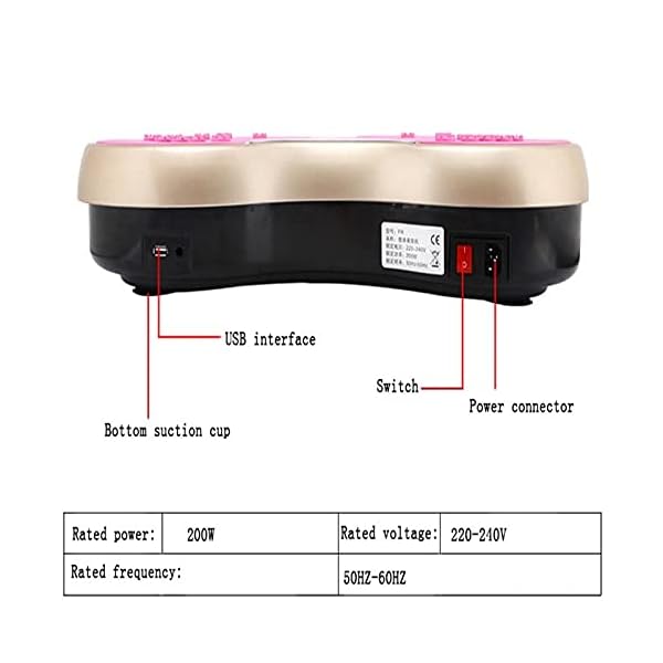 Vibration-Plate-Vibration-Plate-Exercise-Machine-With-Bluetooth-Speaker-Remote-Control-Vibration-Fitness-Trainer-For-Weight-Loss-Body-Toning-300lb-Max-LoadColorPink-vibration-plate-powerf Vibration Plate, Vibration Plate Exercise Machine With Bluetooth Speaker, Remote Control, Vibration Fitness Trainer For Weight Loss & Body Toning, 300lb Max Load.(Color:Pink vibration plate powerf