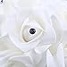 Goodtrade8 Bouquet Roses Artificial Flowers Real Looking Artificial Roses for Wedding Bouquets Centerpieces Party Baby Shower Decorations DIY (White)