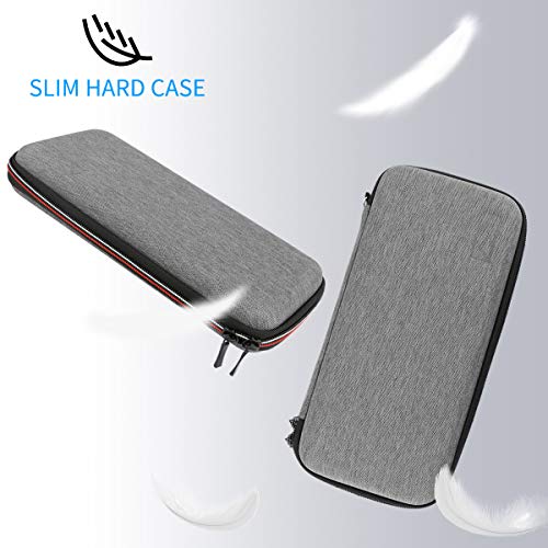 LINGSFIRE Switch Carrying Case for Nintendo Switch with Screen Protector and Car Charger, 10 Game Cartridges Protective Hard Travel Case for Switch Console Accessories