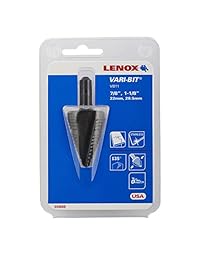 Lenox 30888 vb11 vari bit 7 8 Inch a 1   1 8 Inch Broca escalonada con 3 8 Inch vástago de 1 2 Pulgadas Y 3 4 Inch Conduit