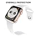 Misxi Compatible with Apple Watch Series 5 / Series 4 Screen Protector 40mm, 2019 New iwatch Cover TPU Overall Protective Case for Series 5 / 4 40mm (2-Pack Clear)
