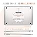 TOP CASE - Rubberized Hard Case Cover Compatible with 2018 Release Apple MacBook Air 13 Inch with Retina Display fits Touch ID Model: A1932 - Matte Clear