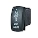 QUNQI STAR 5 pin Laser Backlit Rocker Switch Rock Lights 20A 12V On/Off LED Light Toggle Switch with Jumper Wires Set（Whip Lights,Orange）