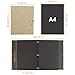 Scrapbook Photo Albums Linen Refillable Scrap Book DIY Scrapbooking Vintage Black Pages Memory Guest Book Back to School Gifts Birthday Gifts for Mum Wedding Anniversary Presents for Men Women