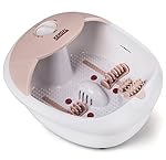 All in one foot spa bath massager w/ heat, HF vibration, O2 bubbles red light MS0810M