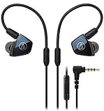 Audio-Technica ATH-LS400iS In-Ear Quad Armature Driver Headphones with In-Line Mic & Control