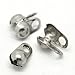 VALYRIA 100pcs Silver Tone Calottes End Crimps Beads Tips 8x4mm Fit 3mm Ball Chain