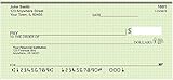 Top Tear Green Safety Personal Checks - Value Priced (1 Box of Duplicates, Qty. 100)
