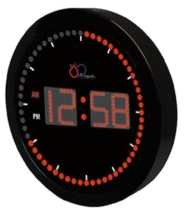 Amazon.com: DBTech Stylish Big Digital LED Wall Clock with Circling LED
