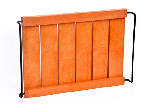Hashcart Indian Wood Handmade & Handcrafted Wooden Serving Tray with Iron Handles for Dining Tableware, Table Décor, Kitchen Serveware Accessory, Breakfast Coffee Tray, Butler Serving Trays - Thumbnail 2