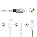 iPhone Charger, KOQIDA Lightning Cable 3PACK(6FT) Extra Long Nylon Braided Cables Syncing and Fast Charging Cord