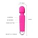 Electric Wand Massager Rechargeable with 8 Powerful Speeds and 20 Patterns Multi-speed Wand, Wireless, Power Wand Massager for women (Pink)