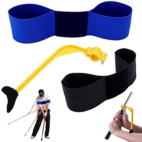Golf Swing Training Aids, 1 Pack Golf Swing Correcting Tool, 2 Pack Swing Arm Band for Golf Beginner and Kids Wrist Hinge Swing Trainer Smooth Swing Correcting Tools Unisex (Black, Blue and Yellow) Golf Swing Training Aids, 1 Pack Golf Swing Correcting Tool, 2 Pack Swing Arm Band for Golf Beginner and Kids Wrist Hinge Swing Trainer Smooth Swing Correcting Tools Unisex (Black, Blue and Yellow)