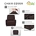 Easy-Going 4 Pieces Microfiber Stretch Recliner Slipcover – Spandex Soft Fitted Sofa Couch Cover, Washable Furniture Protector with Elastic Bottom for Kids, Pet(Recliner, Chocolate)