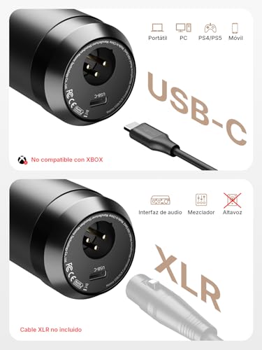 MAONO XLR/USB Condenser Microphone: 192kHz/24bit PC Plug and Play Metal Podcast Microphone Kit with Software, Professional Audio Chipset for Recording, Studio, Voice, YouTube A04 Gen2