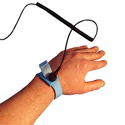 Static Care Wrist Strap Set 5' Coil Cord, Swivel Type Banana Jack