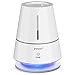 Innoo Tech IN10-C001 Ultrasonic Cool Table Lamp Humidifiers | Automatic Shut-Off | Night Light Function | 360 Degree Rotatable Mist Outlets | 2.0L, White
