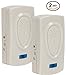 Set of 2 Ultrasonic Pest Control Repellers – Electronic Plug-in Repellent for Insects, Roaches, Flies, Spiders, Ants, Mice - Child Safe - Inaudible - Dual Power - Adjustable Frequency