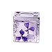 Bathroom 4 Pieces Accessories Set with Lovely Flower (purple)