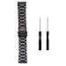 Shangpule Stainless Steel Metal Replacement Smart Watch Band Bracelet for Garmin Fenix 3/Fenix 3 HR/quatix 3/tactix Bravo (Black)