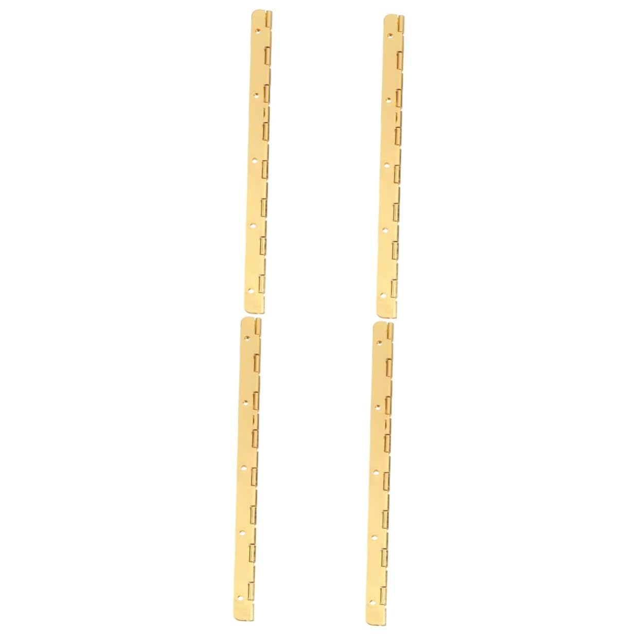 DOITOOL 4 Pcs 190mm Heavy Duty Continuous Hinge - Bronze & Brass Piano Hinge for Humidor, Cabinet, Furniture & Metal Door Box