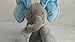 Elephant Peek A Boo Animated Flappy Plush Toys Blue