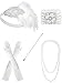 Zivyes 1920s Accessories for Women Flapper Accessories Great Gatsby Dresses for Women Cosplay Harlem Nights Costumes