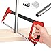 HAUTMEC 12-Inch Adjustable Tension Hacksaw with Blade Storage, 45°/90° Cutting Angles, High Tension Steel Frame & 24 TPI Bi-Metal Blade for Metal, PVC, Wood – HT0015