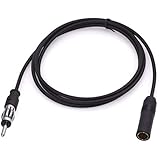 Bingfu Car Antenna Extension Cable Car FM AM Radio Antenna Extension Cable 48 inch / 4 feet Motorola DIN Plug Connector Coaxial Cable for Vehicle Truck Car Stereo Head Unit CD Media Receiver Player