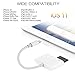 Baymic Compatible with iPhone iPad to USB Camera Adapter, 4 in 1 SD/TF/Trail Game Camera Card Viewer Reader, USB 3.0 Female OTG Cable and Charging Interface Compatible with iPad iPhone X 8 7 6 Plus