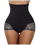 Gotoly Hi-Waist Shapewear Body Shaper Tummy Control Thigh Slimming Boyshort(S Fits 20.4-23.2 inch Waistline, Black)