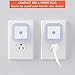 Sycees Plug-in LED Night Light Lamp with Dusk to Dawn Sensor for Hallway, Kitchen, Bathroom, Bedroom, Stairs, Daylight White, 8-Pack