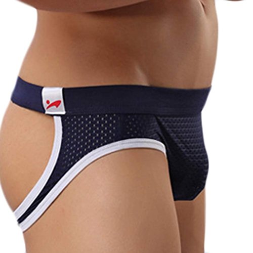 Outtop men s lycra mesh bulge sexy low rise jock straps briefs mo…
