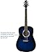 Stagg SW201 3/4 LHBLS Left Handed, 3/4 Size Dreadnought Acoustic Guitar - Blueburst