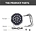 LED UP Lights, Nurxiovo Par Lights 18x1W DMX Stage Lights LED RGB Lighting with Sound Control 7 Channel for DJ, Party, Church, Wedding Clubs, Lighting, 8 Packs