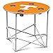 Logo Brands NCAA Tennessee Volunteers Round Tailgating Table – Portable with Foldable Legs, 4 Cup Holders, Powder-Coated Steel, and 27.6