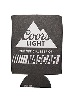Coors Light Beer Can Bottle Cooler Logo Neoprene NASCAR