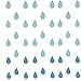 Rocinha Gradual Blue Colors Paper Raindrop Garland For Nursery decor April showers Spring Shower Raindrop Baby Shower