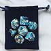 Polyhedral 7-DND Dice Set, Gem Paleturquoise Dice Sets for RPG MTG Table Games Dice, D4 D6 D8 D102 D12 D20 of Paleturquoise Dice