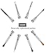 Gershion poly gel brush kit, poly gel tools, stainless steel poly gel Tools for extention, cuticle remove,nail polish remover